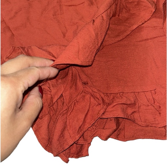 Cage Burnt Orange/Clay-ish Skort, Size Large - Picture 2 of 8